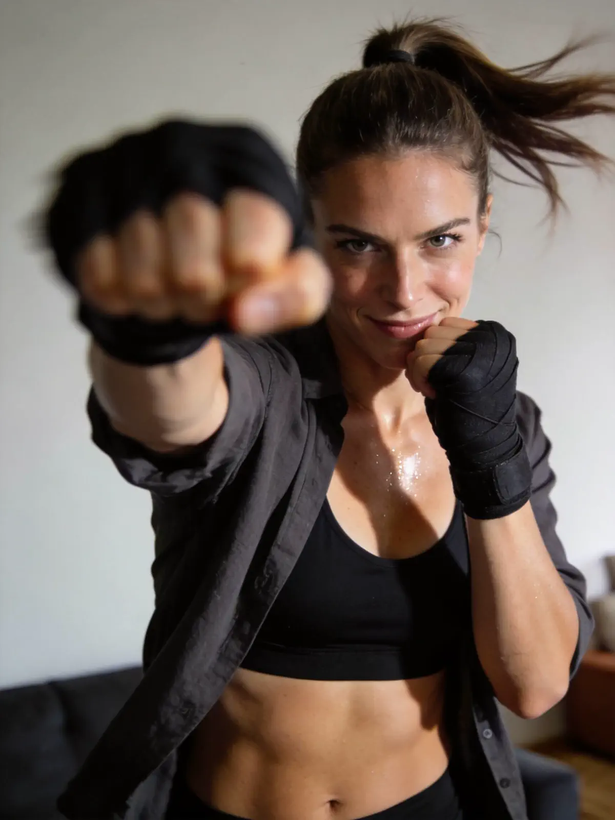 Cardio boxing without a bag
